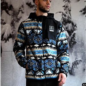 NWOT Dravus Scenic Dream Blue Micro Fleece Jacket Size: XL